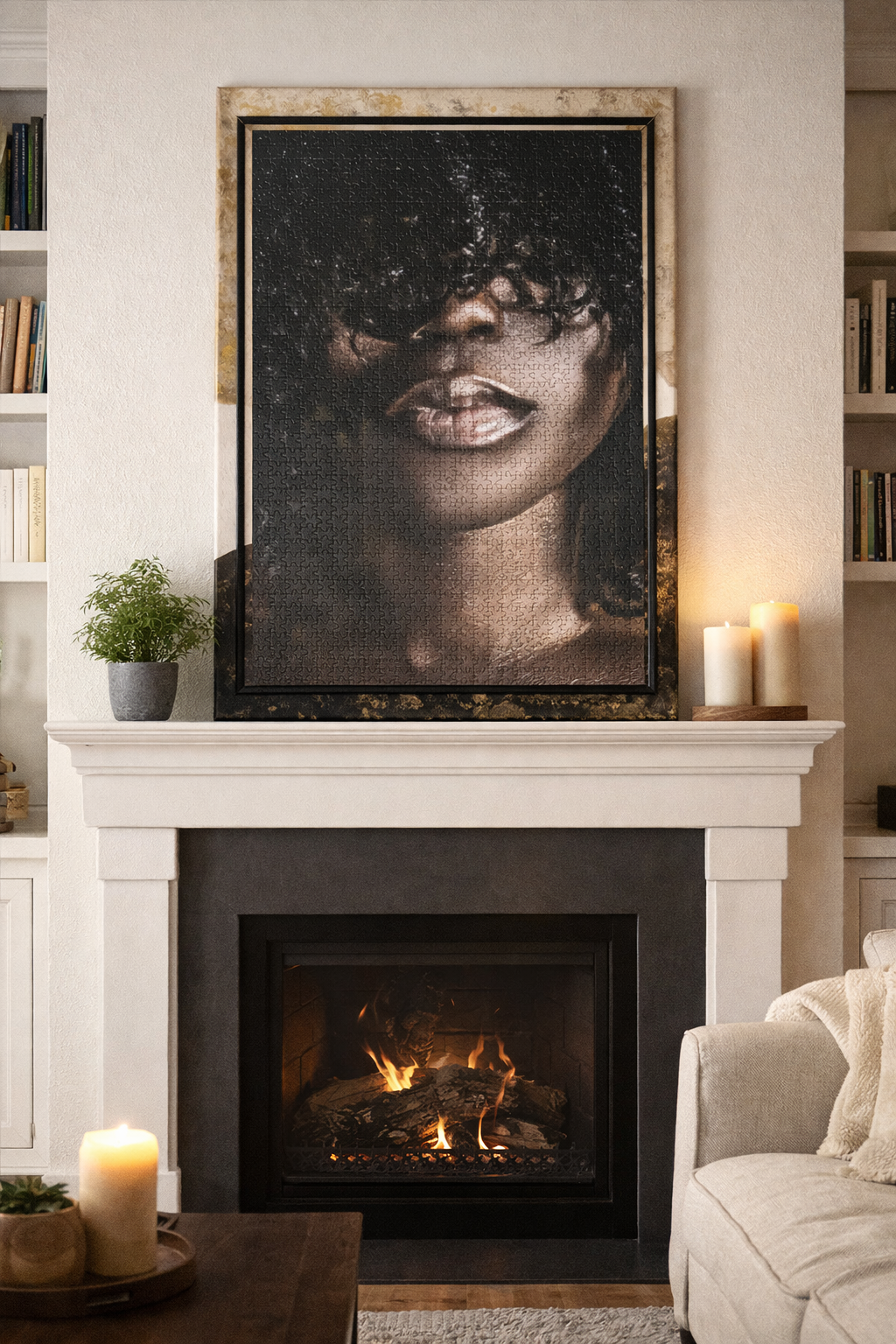 A custom photo design turned into puzzle art